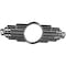 Ekena Millwork Elizabeth Architectural Grade PVC Pierced Medallion, 18"W x 9"H x 8 1/2"IH x 5"IW x 1/2"P, Silver CMPP18X09EBASV - alternate 2